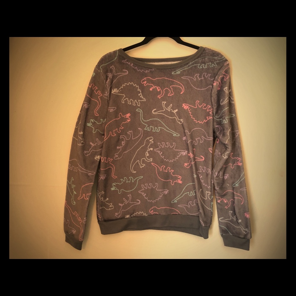 Cute Grey Fuzzy Sweater